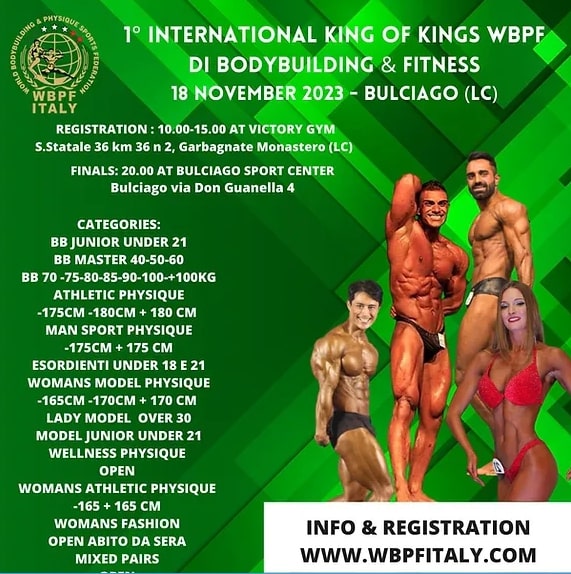 WBPF 1º International King Of Kings WBPF Di Bodybuilding & Fitness (IT)