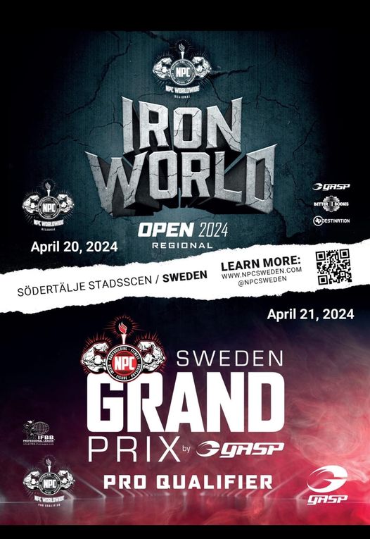 NPC Regional Iron World Open & NPC Sweden Grand Prix Pro Qualifier (SE)