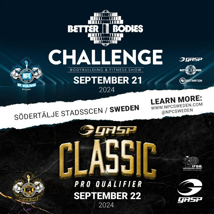 NPC Regional Sweden Better Bodies Challenge & GASP Classic Pro Qualifier (SE)